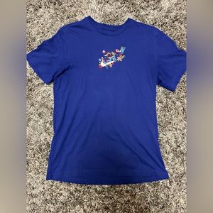 Blue Nike Embroidered Tee